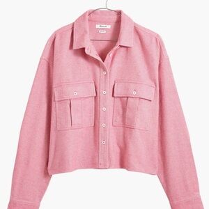 Madewell Flannel Cargo Button-Up Shirt